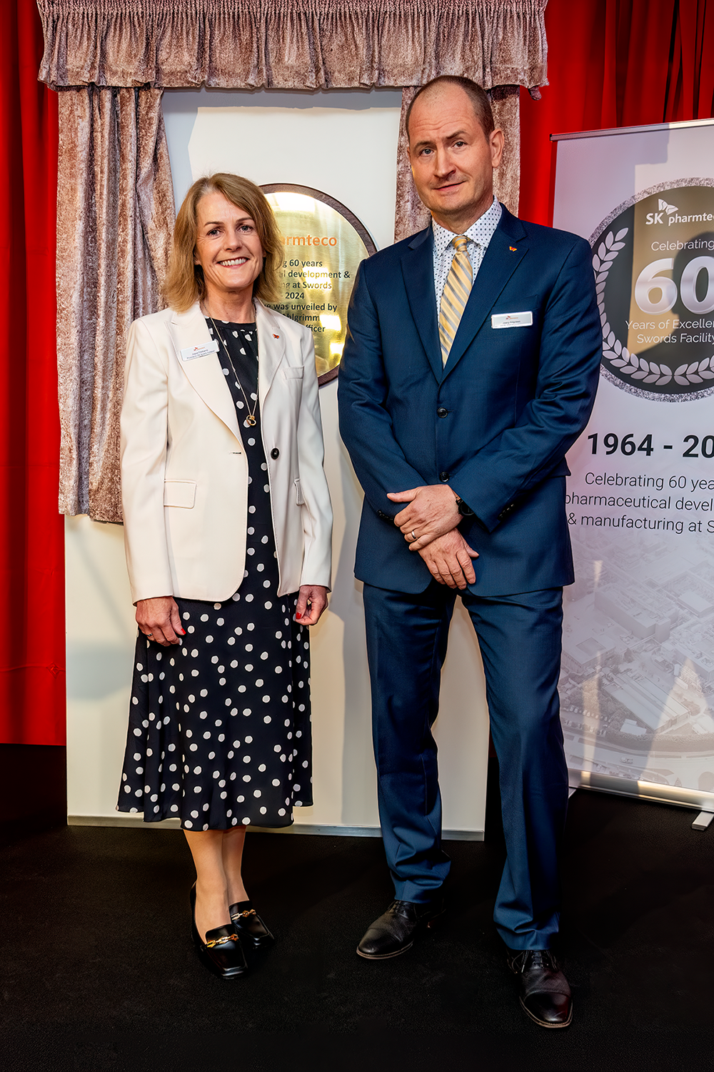 SK pharmteco Ireland Swords 60th Anniversary with Joyce Fitzharris and Joerg Ahlgrimm