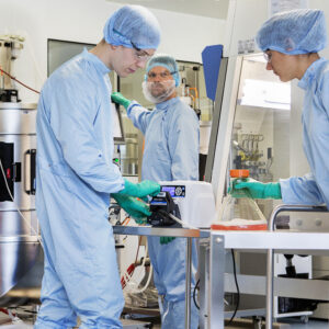 lab team hard at work